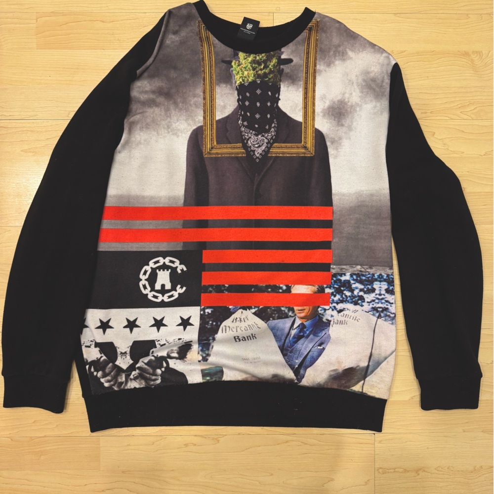 Crooks & Castles XXL Limited Edition Crewneck Sweatshirt. Black. NWOT